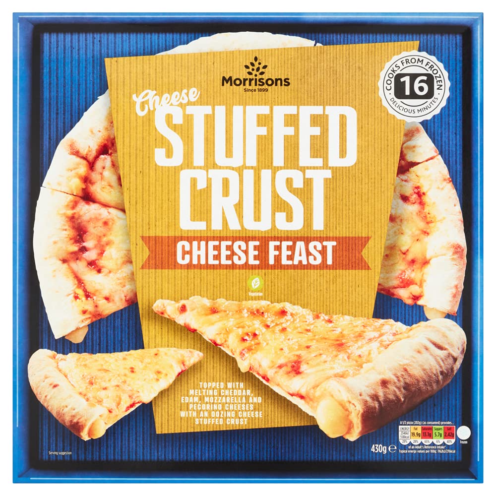 Buy Morrisons Cheese Feast Stuffed Crust, 430g (Frozen) Online at