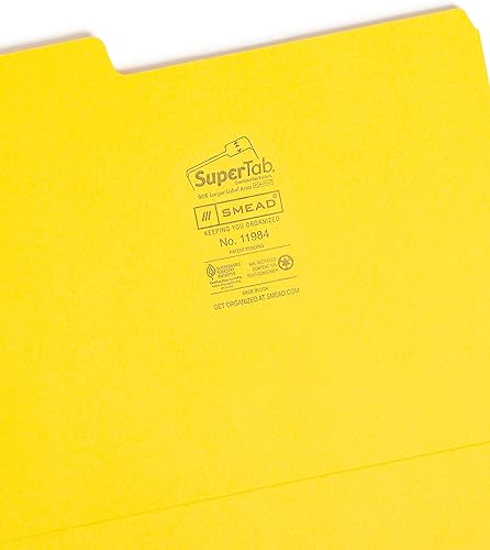 Miniatura 8 de Smead SuperTab - Carpeta de archivos, pestaña de corte 13 de gran tamaño, tamaño carta, verde, 100 por caja (11985)