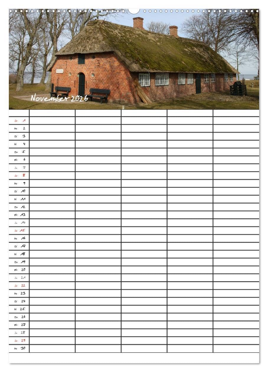 Familienplaner - Sylt (Wandkalender 2026 DIN A2 hoch), CALVENDO Monatskalender: Der Sylt-Kalender für die ganze Familie (CALVENDO Orte)