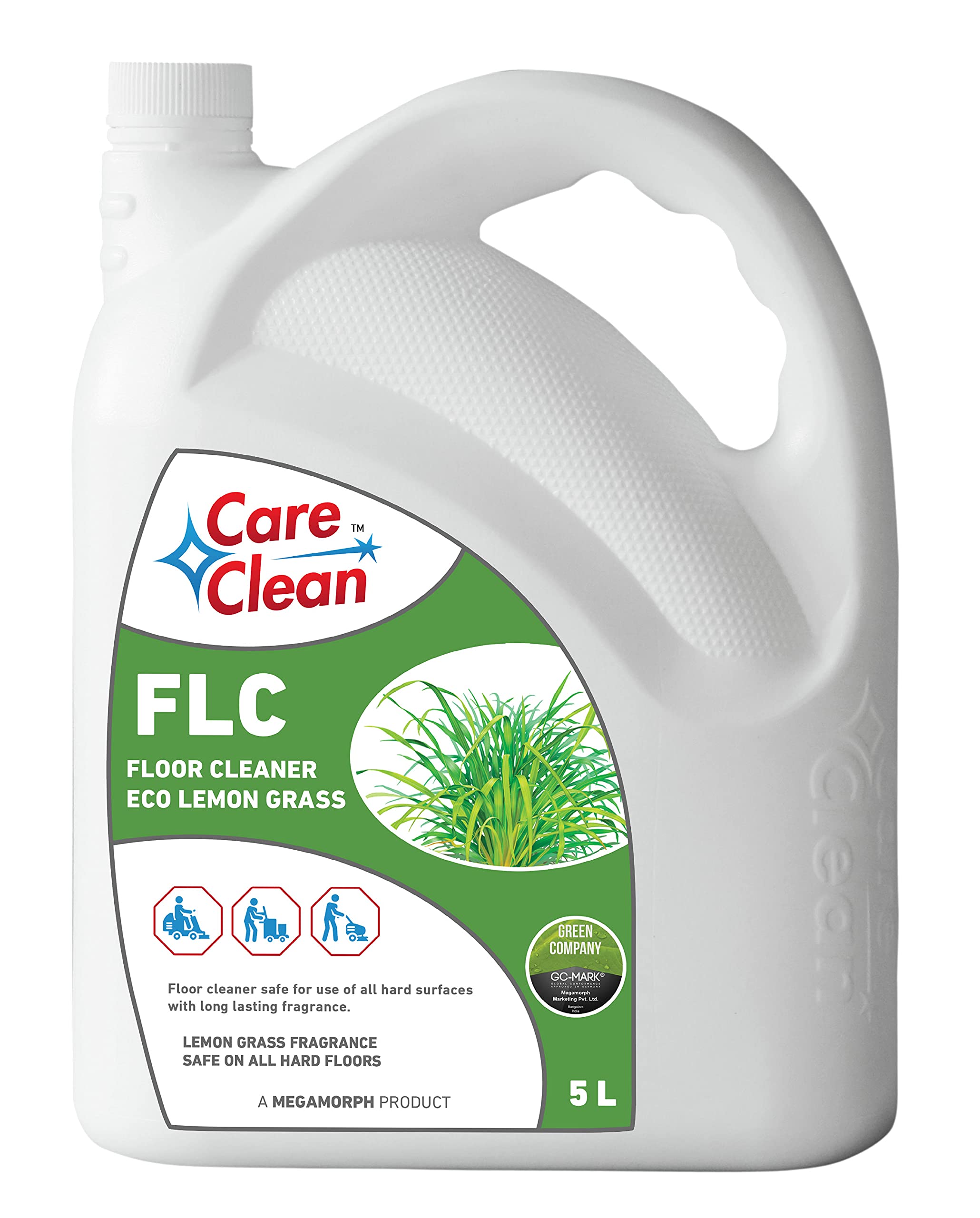 CareClean FLC Floor Cleaner Eco, Floor Cleaning Liquid - 5 Litres (Lemon Grass) (B09HHDX7X8) Amazon Price History, Amazon Price Tracker