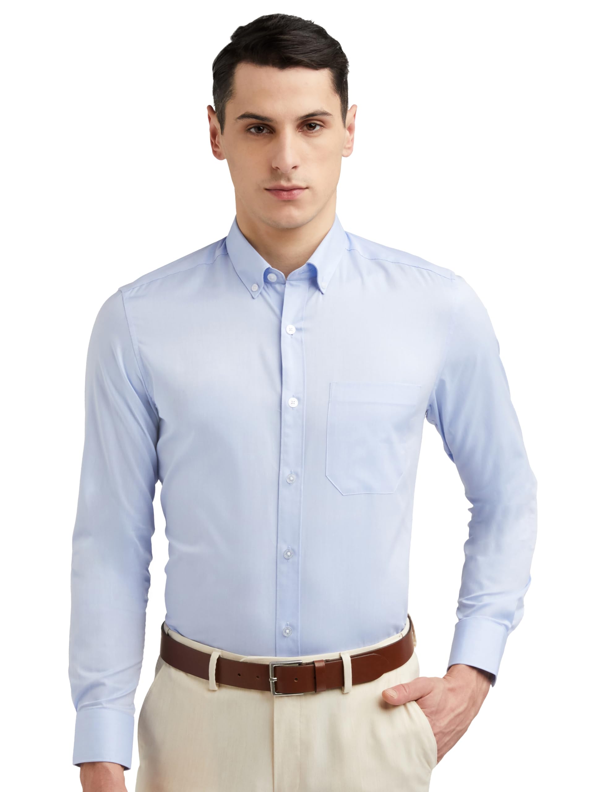 Men's Regular Fit Easy to Iron Everyday wear Premium Cotton Full Sleeve Solid Formal Shirt