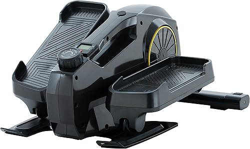 Miniatura 1 de Elíptica debajo del escritorio, ejercitador de bicicleta a pedal, máquina elíptica mecánica con resistencia y velocidad ajustables, adecuado para