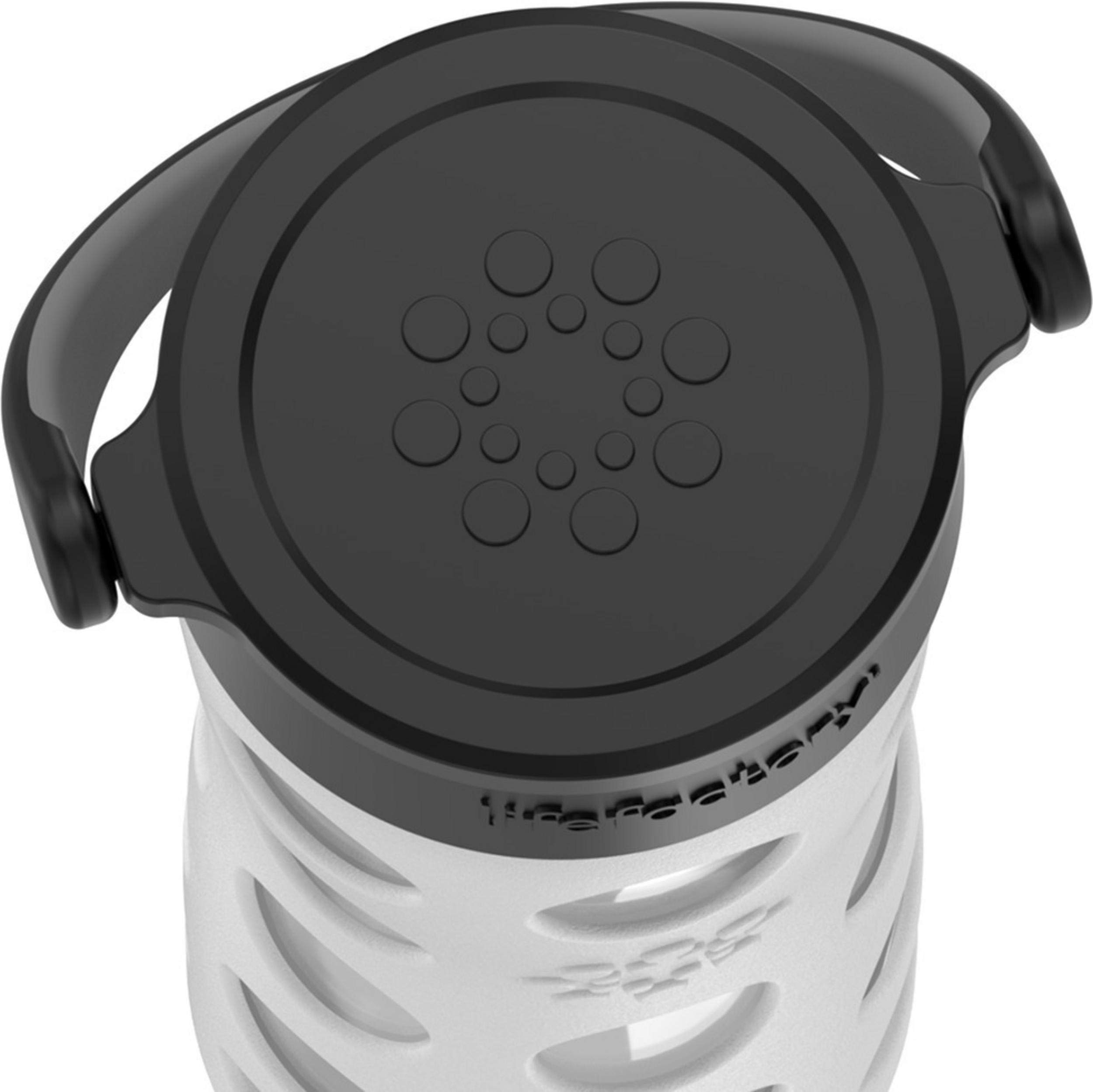 【新品未使用】ライフファクトリー　ガラスボトル　シリコンカバー付き３個まとめ売り 新品未使用】ライフファクトリー ガラスボトル シリコンカバー