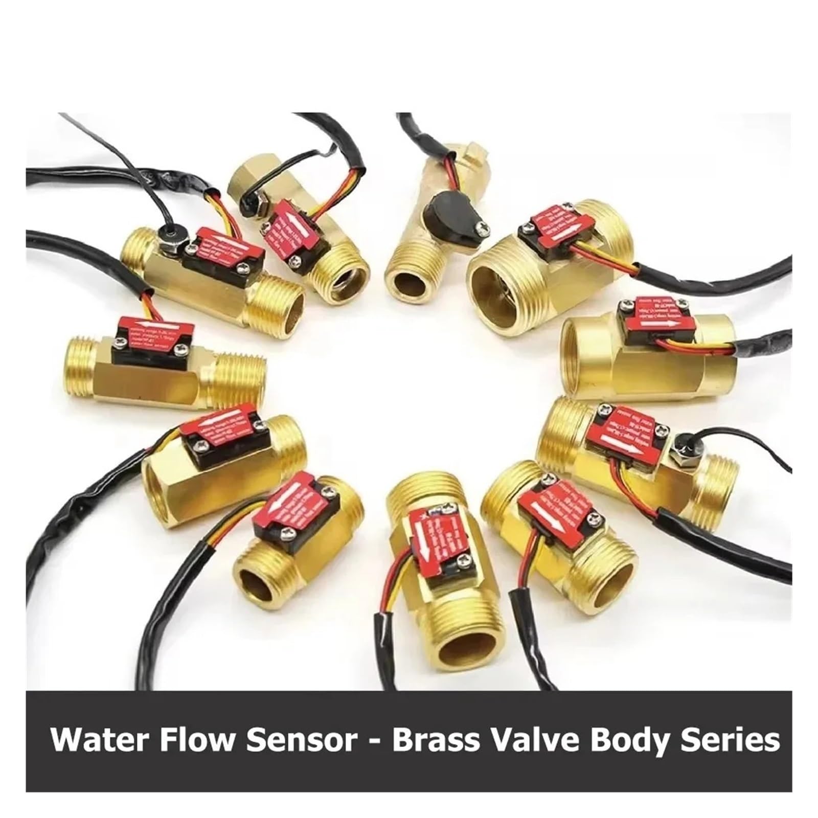 Medidor de flujo de turbina Hall, Sensor de Flujo de Agua, pulso electromagnético, 1 ud. | Monitoreo preciso del tráfico(B9)
