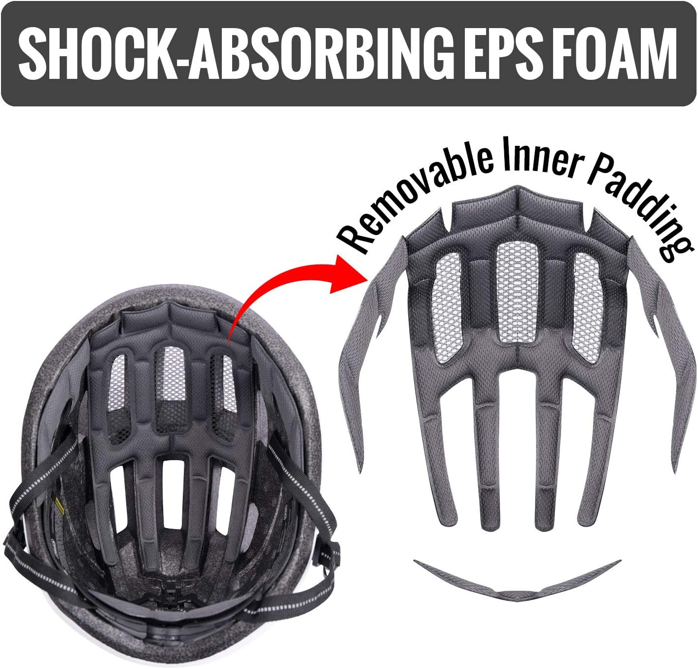 NHH Adult Bike Helmet - CPSC-Compliant Bicycle Cycling Helmet Lightweight Breathable and Adjustable Helmet for Men and Women Commuters and Road Cycling (Matte White, L/XL) : Sports & Outdoors