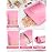FireKylin 100 Pack Smell Proof Bags 7.9 x 11.8, Resealable Bags with Matte Window, Foil Pouch Stand Up Sealable Bags for PackagingPink