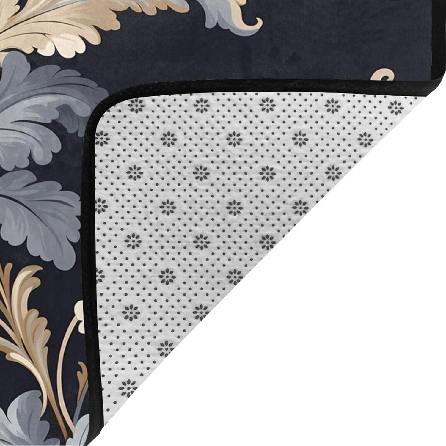 Flat Pattern Printed Floor mat 80x58 inches, Non-Slip Decorative Carpet for Bedroom and Living Room