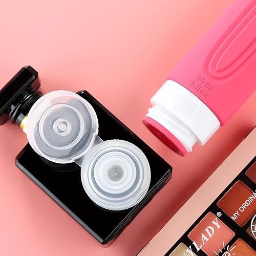 Miniatura 148 de Botellas de viaje para artículos de tocador, aprobados por la Tsa, recipientes de tamaño de viaje de 3 onzas, sin BPA, a prueba de fugas