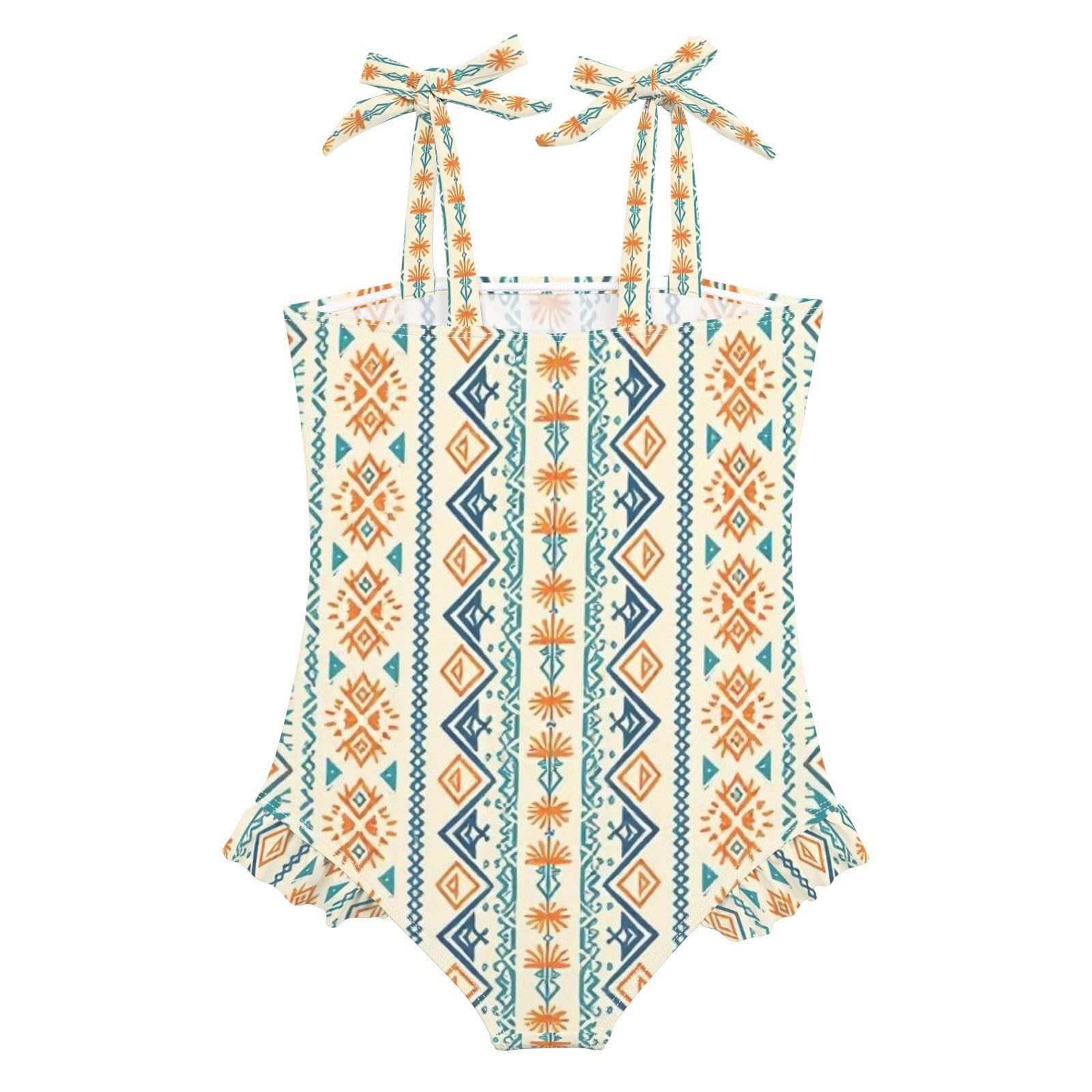 FRODOTGV Einteiliger Badeanzug für Mädchen, schnell trocknend, Rashguard, Strand-Bademode für kleine Mädchen