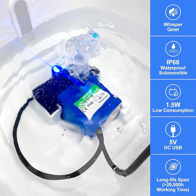 Bomba de Repuesto para Fuente de Agua para Gatos YAYOU miniatura 3