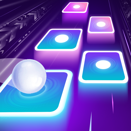 Neon Magic Tiles Hop Tiles 3D Dancing Ball Hop Adventure Hop Tiles 3D