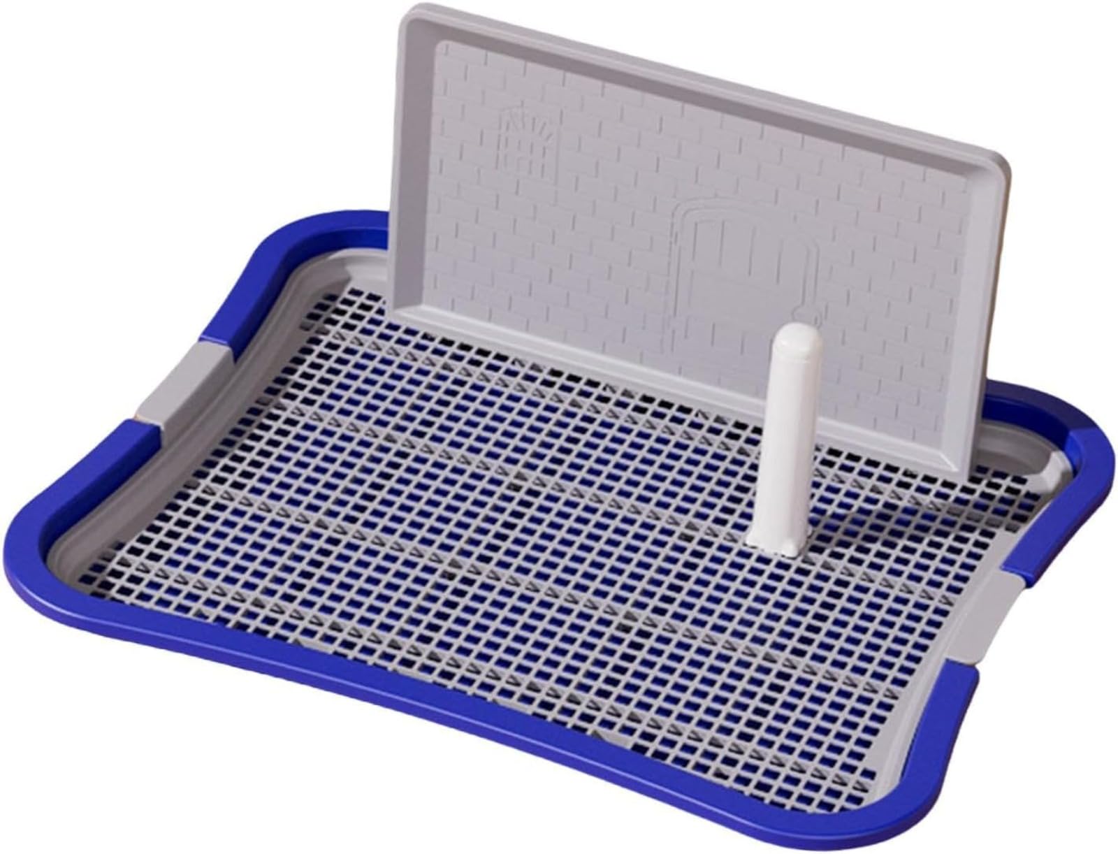 WC per Cani Cani Porta di pipì con Parete Alta Facile Pulizia Mantieni la lettiera per Cuccioli di Cuccioli a Secco della Zampa per condomini di, Grande Blu,Toilette per cani, orinatoi grandi, medi e