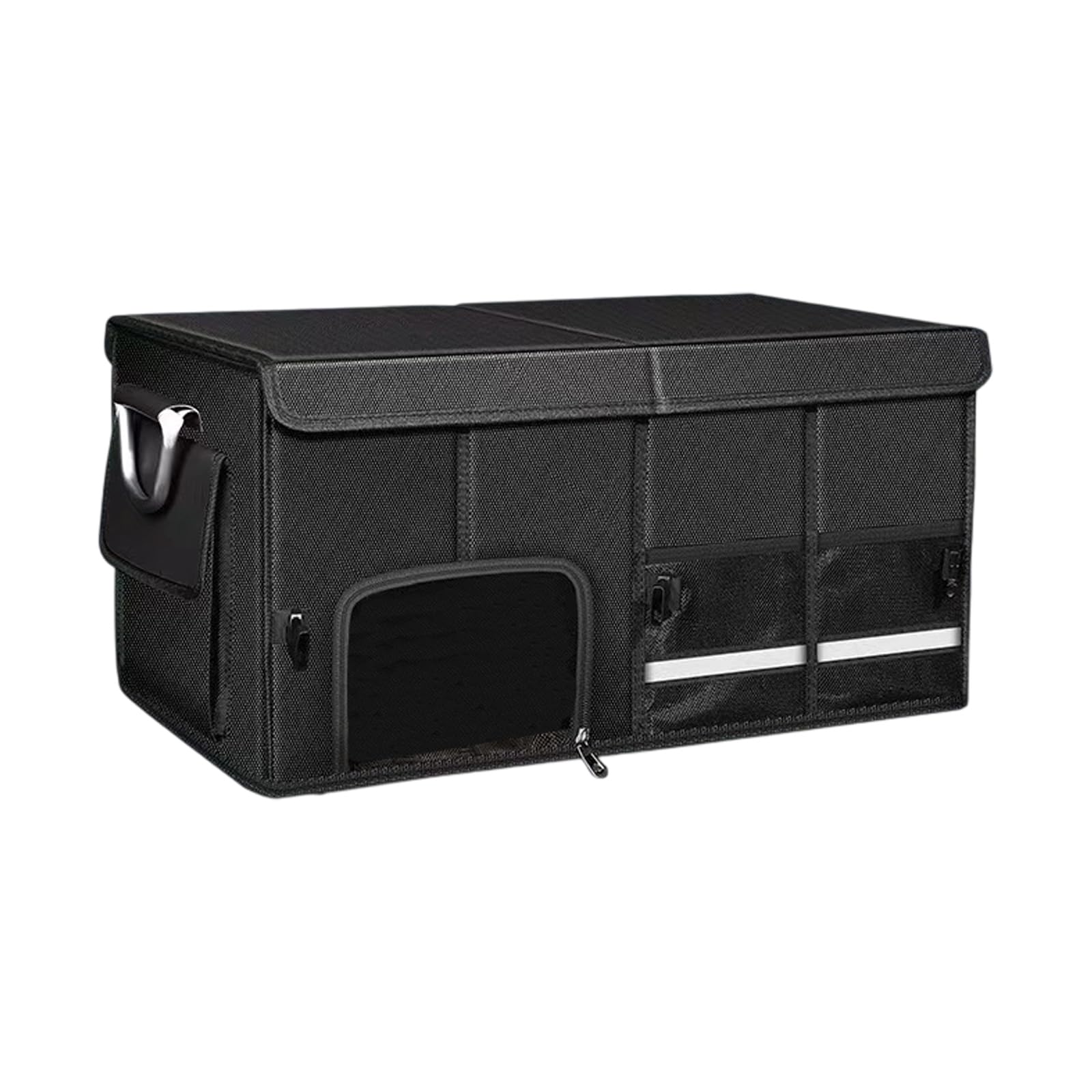 Shurhome Foldable Automotive Storage Container Large Capacity Multiple Compartment Car Trunk Organizers for Rear Organization Foldable Trunk Organizers