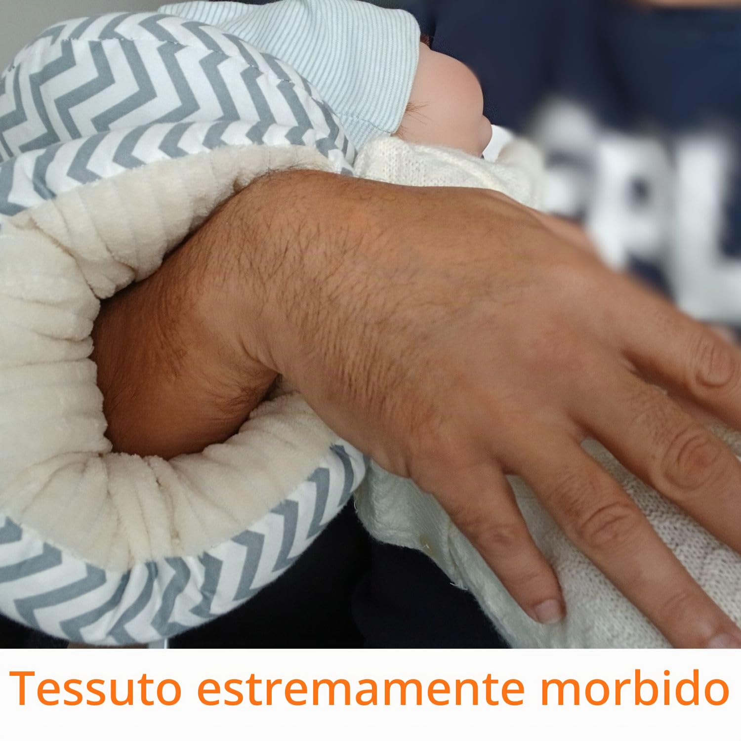Cuscino Allattamento Ergonomico Cuscino Antireflusso 45° | Massimo Comfort per Mamma e Neonato | 100% Cotone Oeko-Tex | Portatile con Borsa da Viaggio