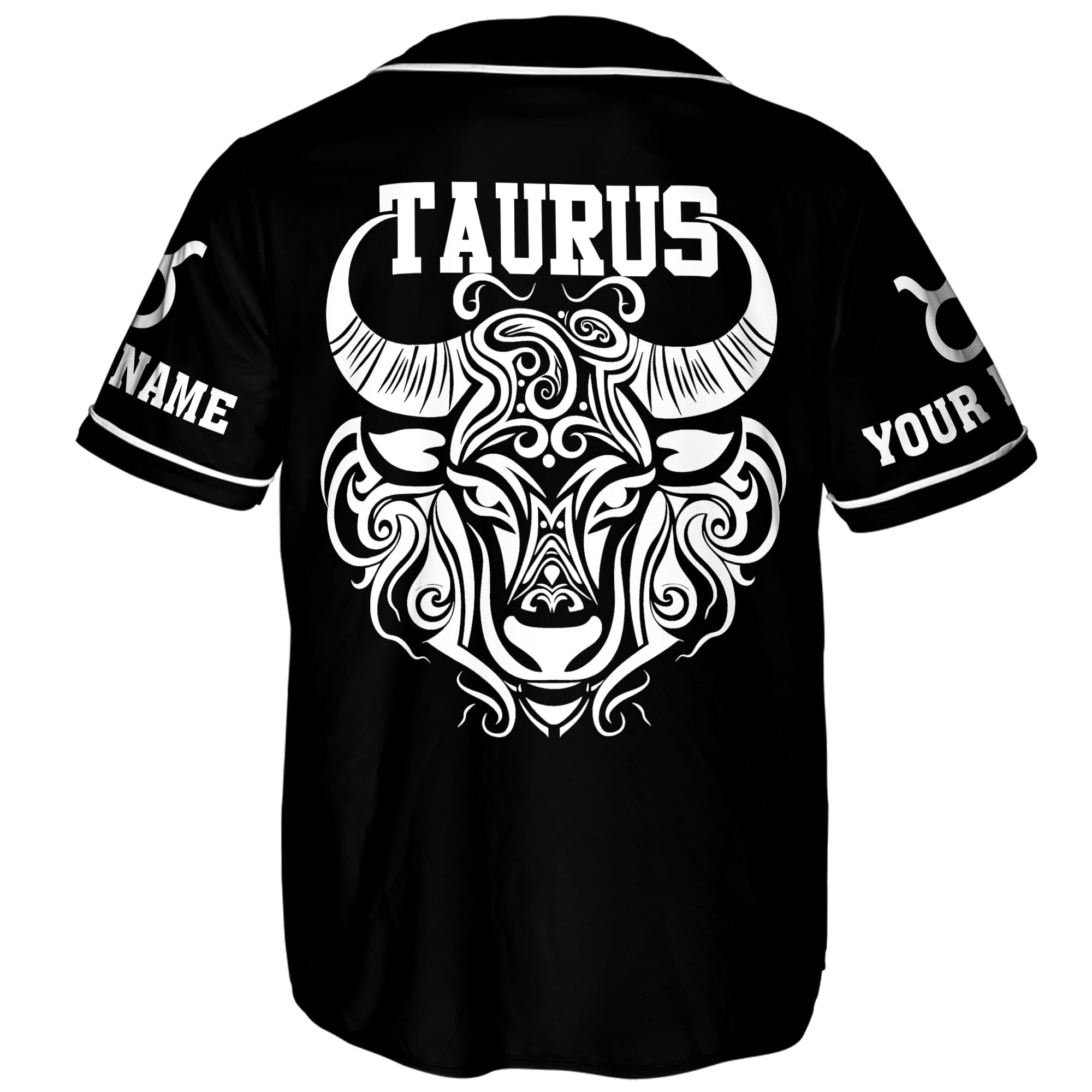 Generic Camelliaa Shop Personalized Taurus Zodiac Horoscope Star Sign Baseball Jersey XS-5XL, Taurus Zodiac Baseball Jersey Shirt, Birthday Shirt, Small