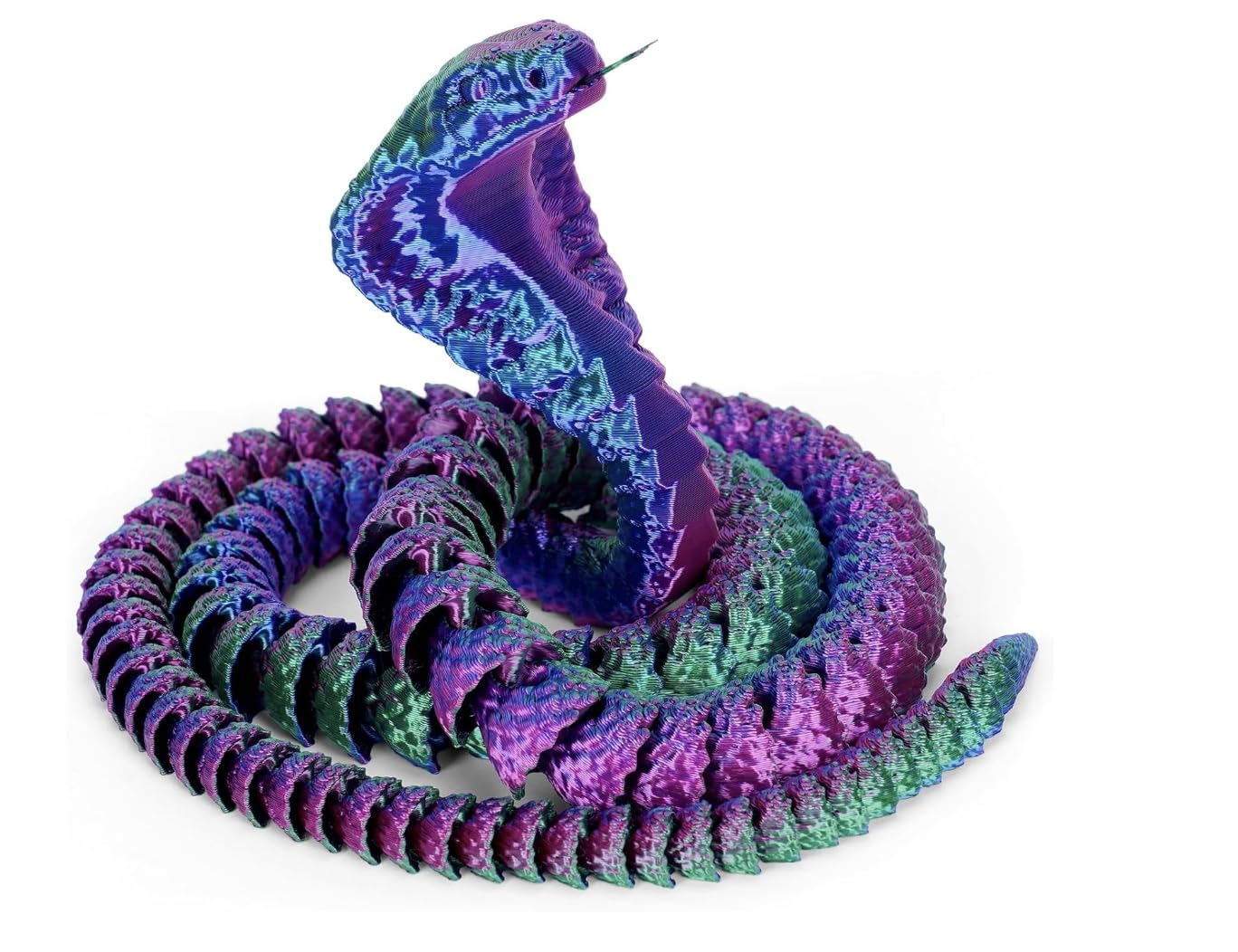 Animali fidget stampati in 3D, statua animale da collezione per scrivania, 6 m, realistica stampa 3D, ornamento a serpente per compleanno, Pasqua, cestino, decorazione da scrivania, oggetti da