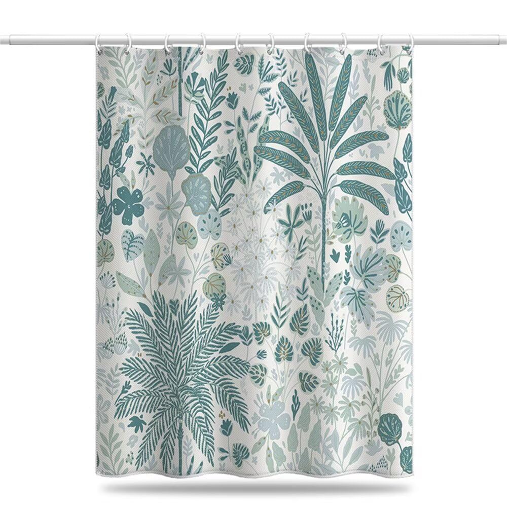 Rideau douche 100x200 cm anti moisissure forêt tropicale en tissu polyester