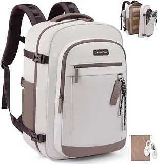 LOVEVOOK 40L Airline Approved Women's Travel Backpack with Laptop Compartment