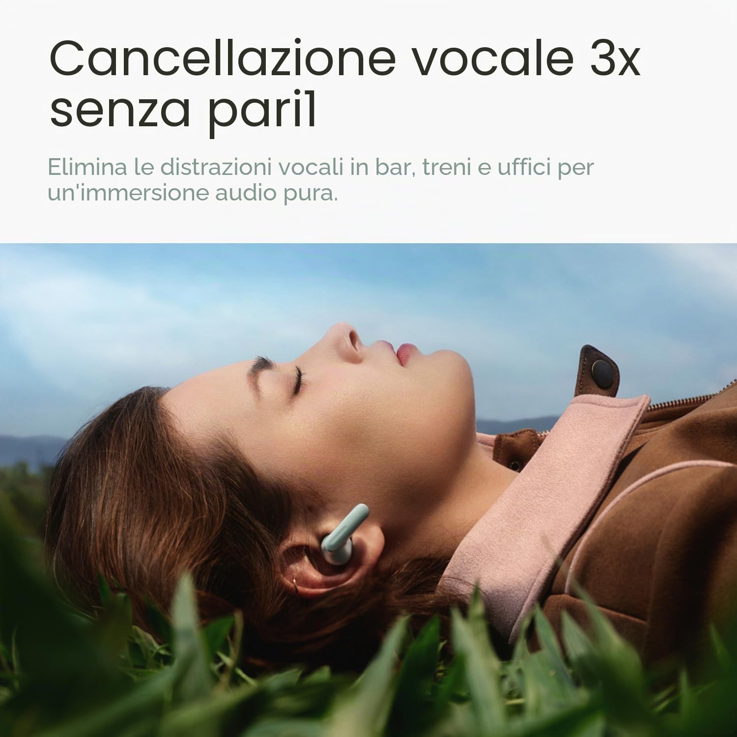 OnePlus Buds 4 auricolari wireless Bluetooth, Zen Green, E513A, in-ear, True Wireless con cancellazione attiva del rumore