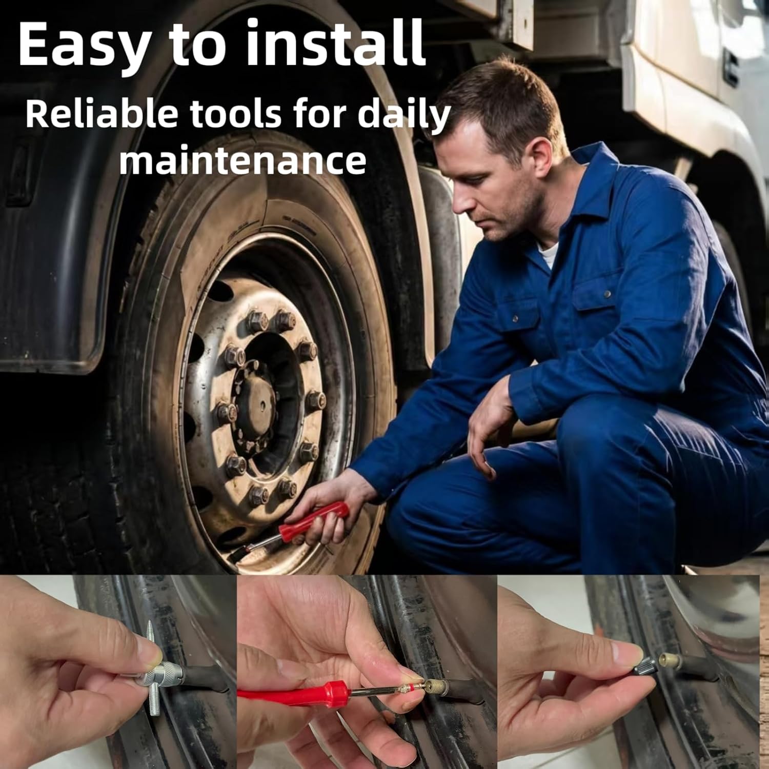 62Pcs Valve Core Remover Tool,30 PCS Valve Cores,30 PCS Tire Valves Caps,1Pcs Valve stem Removal Tool,1 PCS 4-Way Valves Tool,Suitable for mostcars,Pickup Trucks,Vans,Motorcycles,Campers