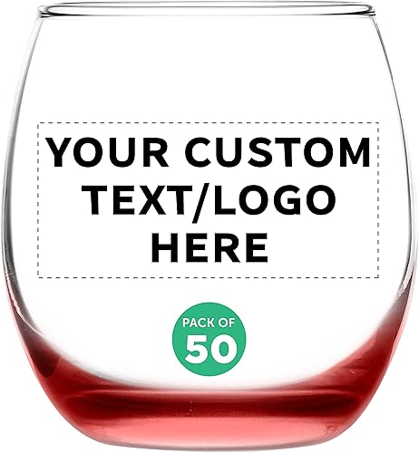 Miniatura 7 de Copas de vino personalizadas Mikonos sin tallo, 11.5 onzas, juego de 100, paquete personalizado a granel, cristalería de restaurante, perfectas para
