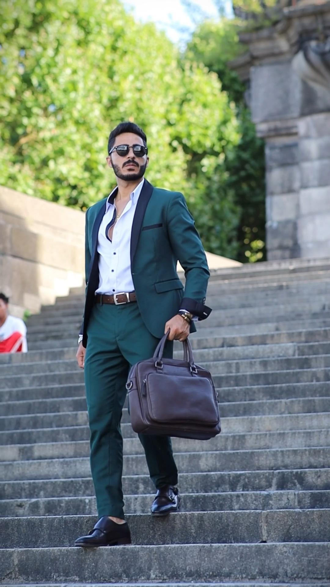 Abito Uomo 3 Pezzi Slim Fit | Smoking Elegante Con Panciotto | Per Matrimoni E Cerimonie