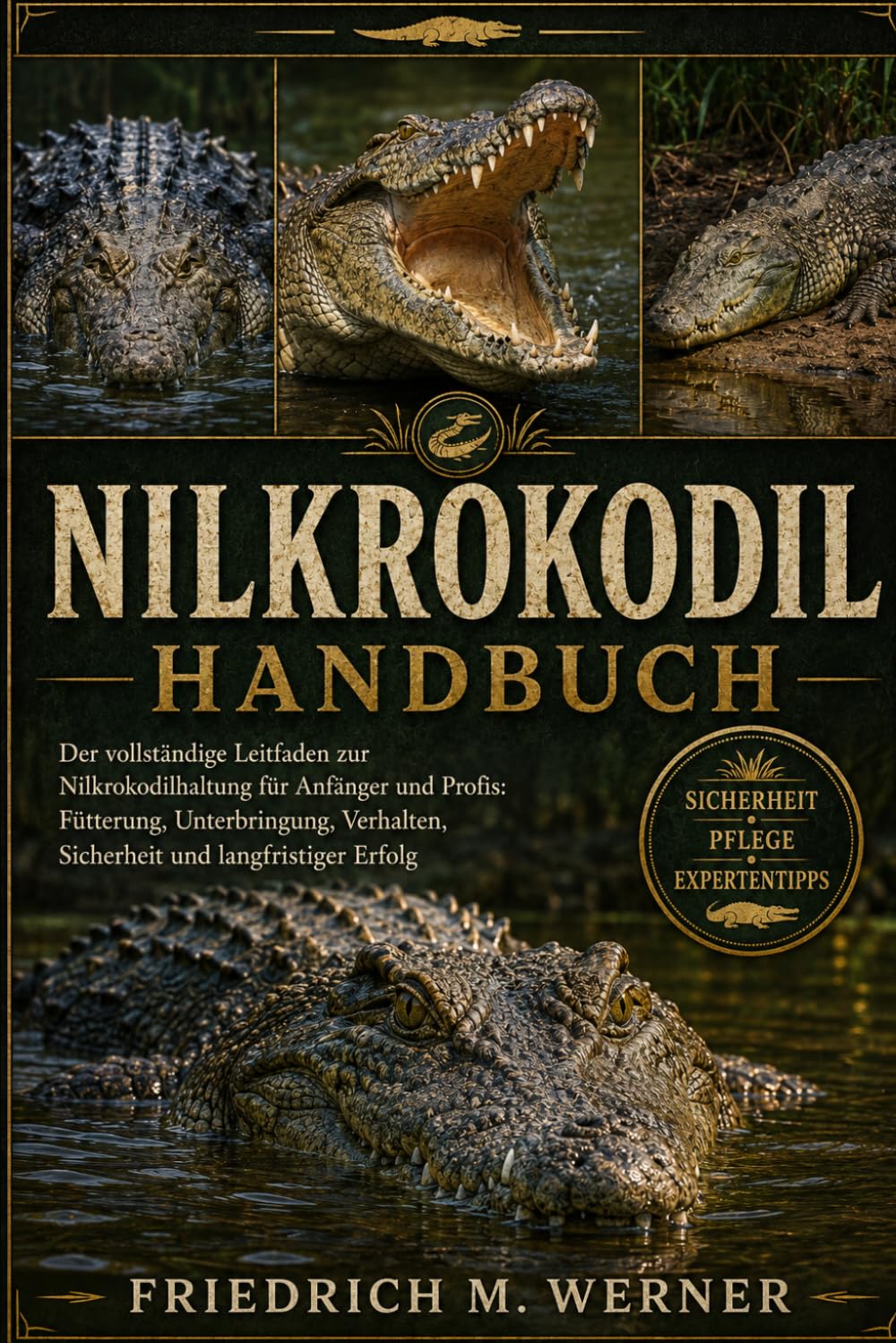 NILKROKODILHANDBUCH: Der vollständige Leitfaden zur Nilkrokodilhaltung für Anfänger und Profis: Fütterung, Unterbringung, Verhalten, Sicherheit und langfristiger Erfolg
