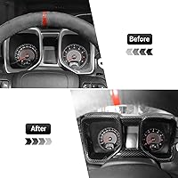 Vista 2 de Panel de ajuste de fibra de carbono para tablero, bisel de marco de tablero para Chevrolet Chevy Camaro 2010-2015