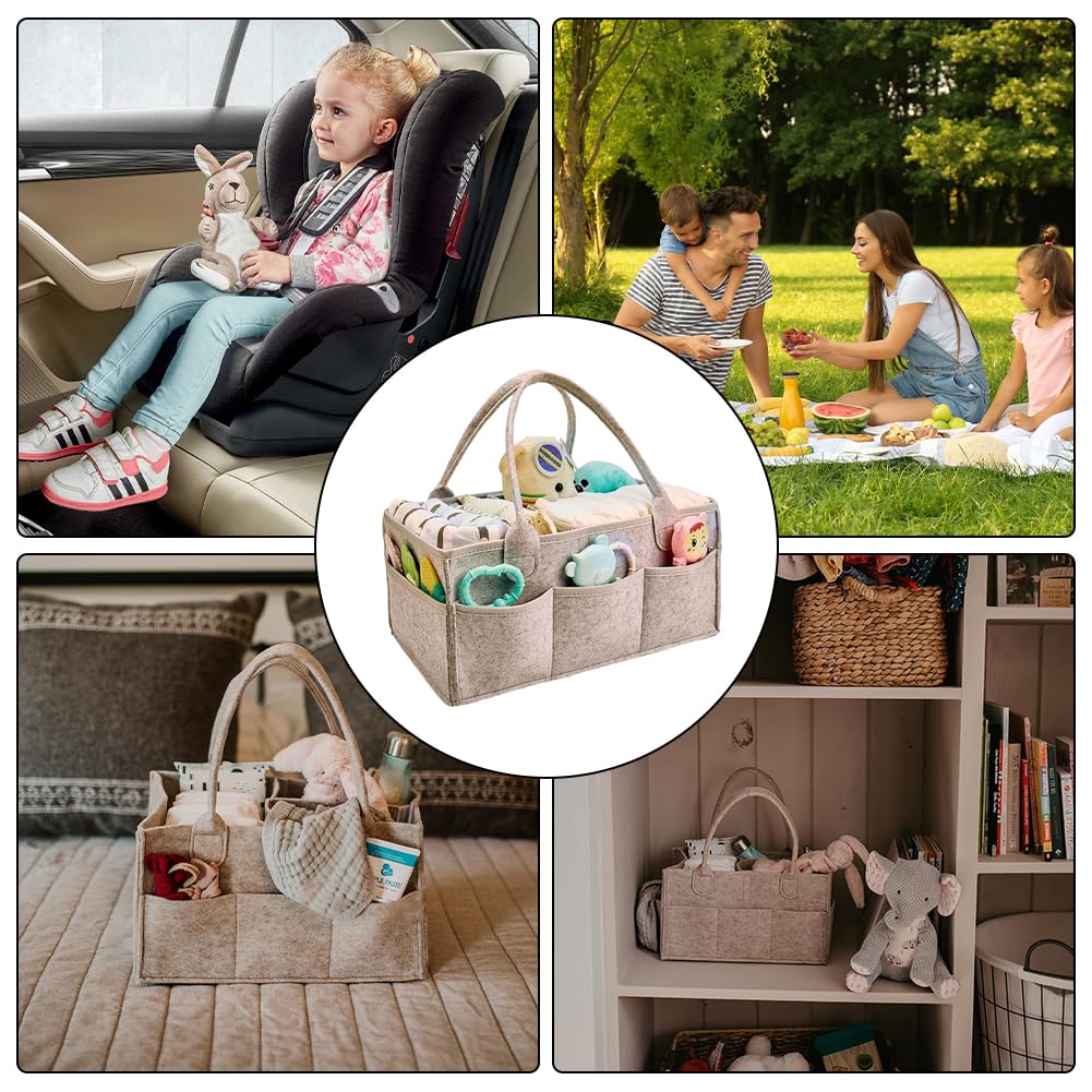 Cesta Organizadora Bebe, Organizador Pañales para Bebé, Pañal Para Bebé, Cesta Almacenamiento Portátil para Cambiar Pañales