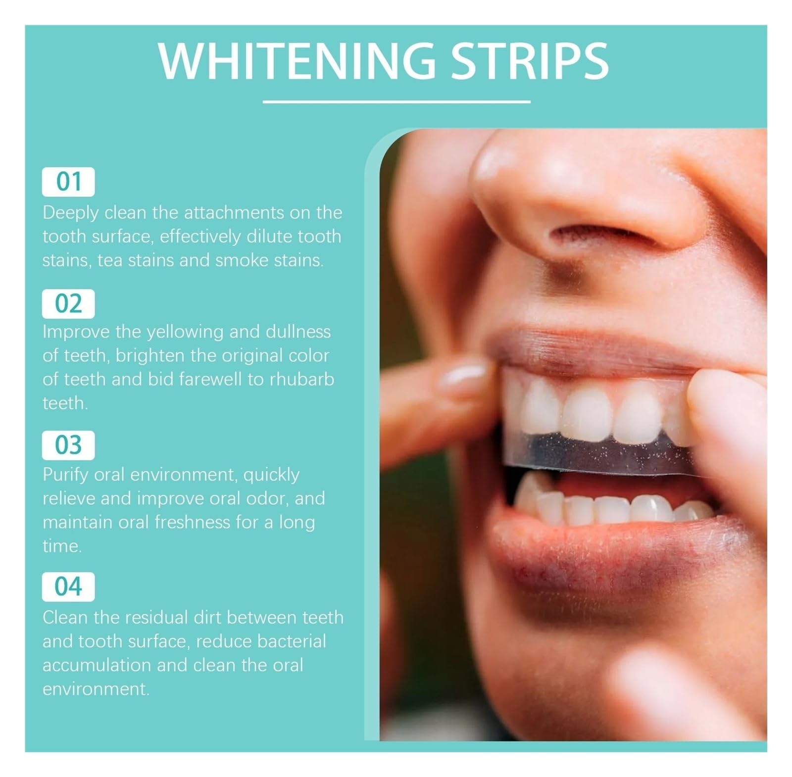 Confezione da 14 strisce for la cura dei denti, rinfresca delicatamente e rimuove le macchie for un sorriso comodo e luminoso(2pcs)