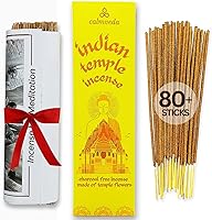 Vista 16 de Paquete de varillas de incienso de pachulí de los años 1960 - (80 varillas) Incienso sin carbón, hecho de flores recicladas Varillas de incienso
