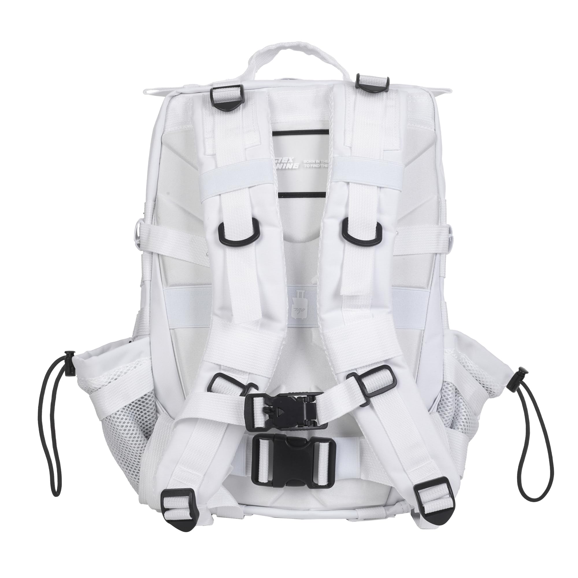 Mochila Táctica 25L Repelente al Agua – Oxford 1000D, Cabina Avión y Viaje, Gimnasio y CrossTraining, Compartimento Portátil 15” (Blanco) by ELITEX TRAINING