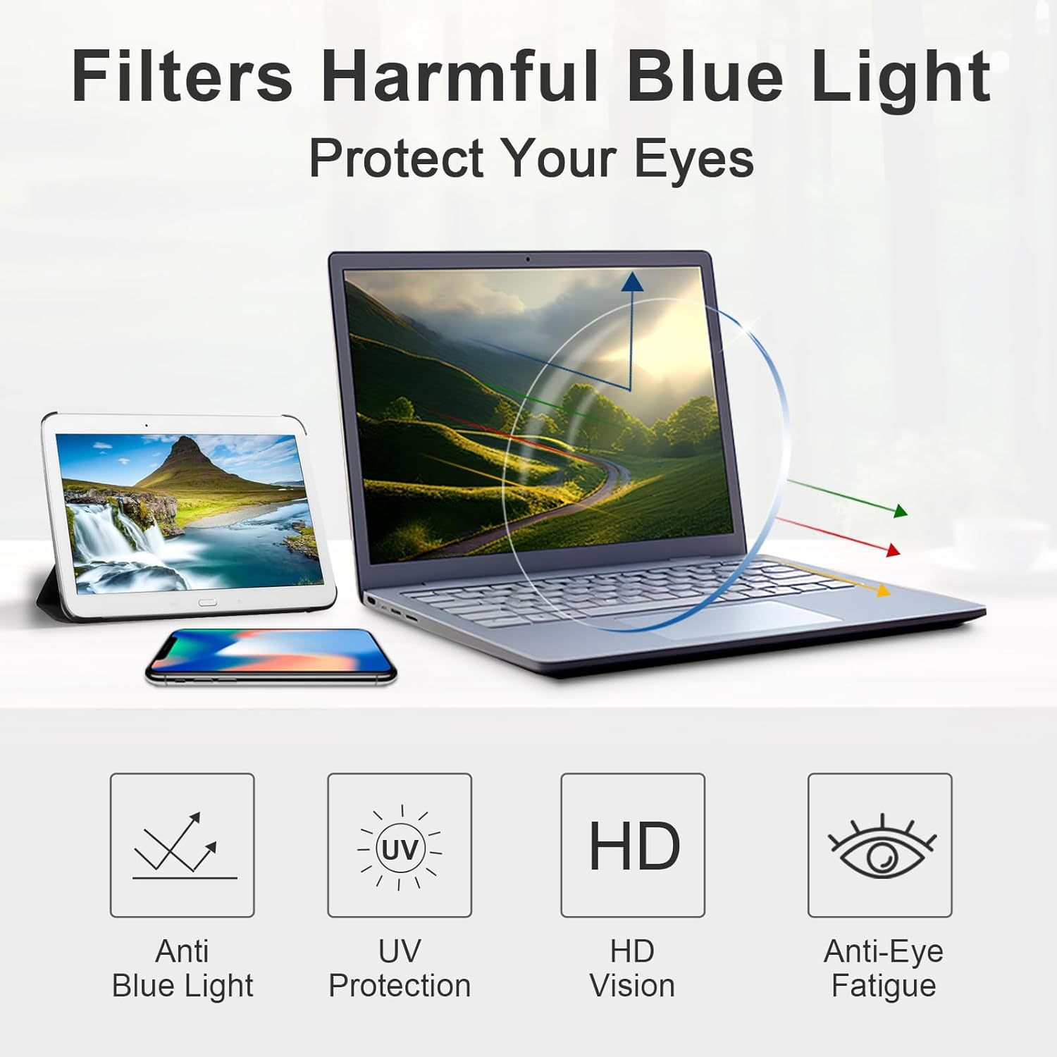 Progressive Reading Glasses for Women and Men - Multifocal Readers - Photochromic and Blue Light Blocking eyewear