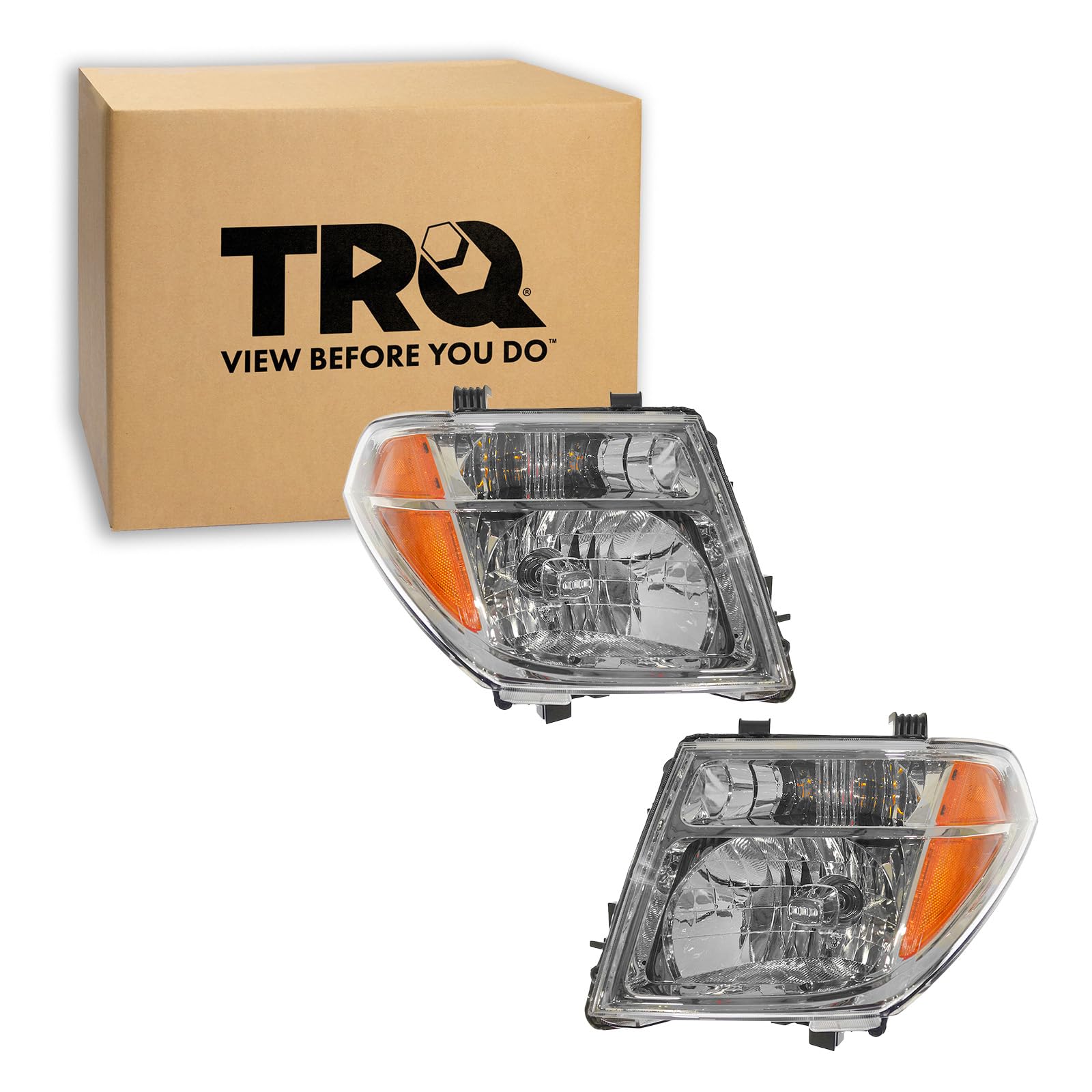 TRQ Headlight Assembly Set NI2502157 NI2503157