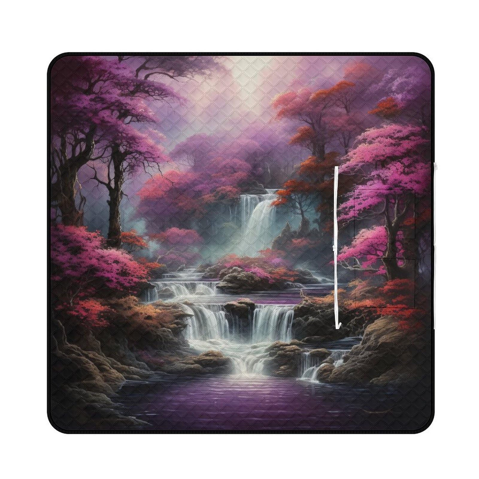 3D Stampa Cascata Coperta Picnic Impermeabile animalees Stuoia Spiaggia Pieghevole Coperta Da Picnic Per Spiaggia, Campeggio, Escursioni E Gite 200x200cm