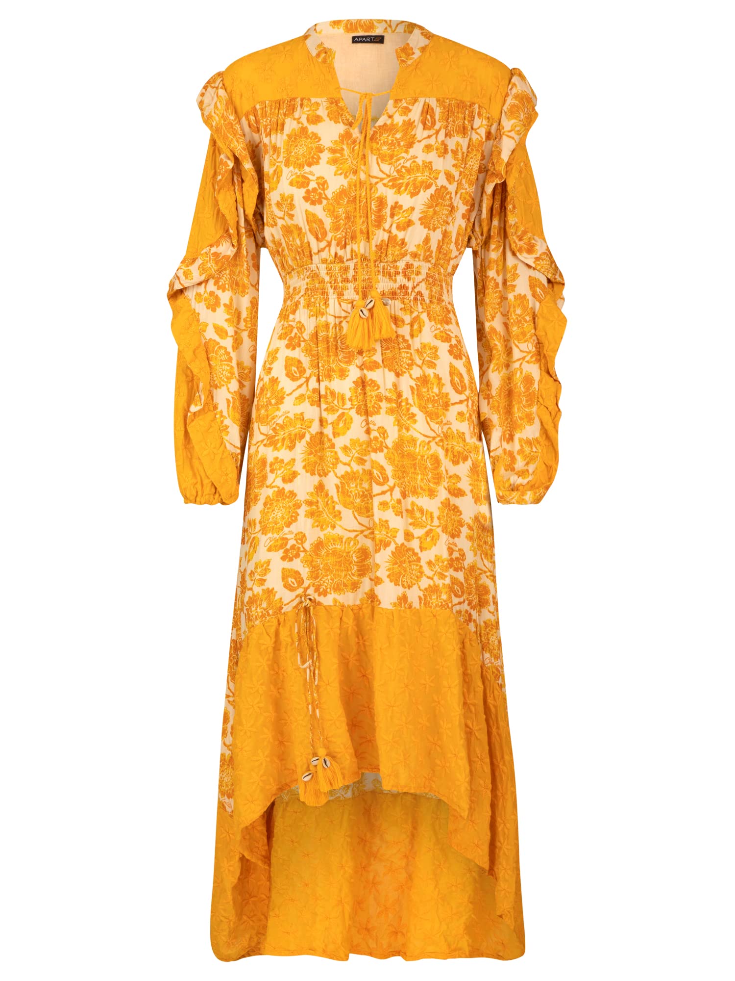 APART Fashion Women's Casual Night Out Dress, Yellow White, S