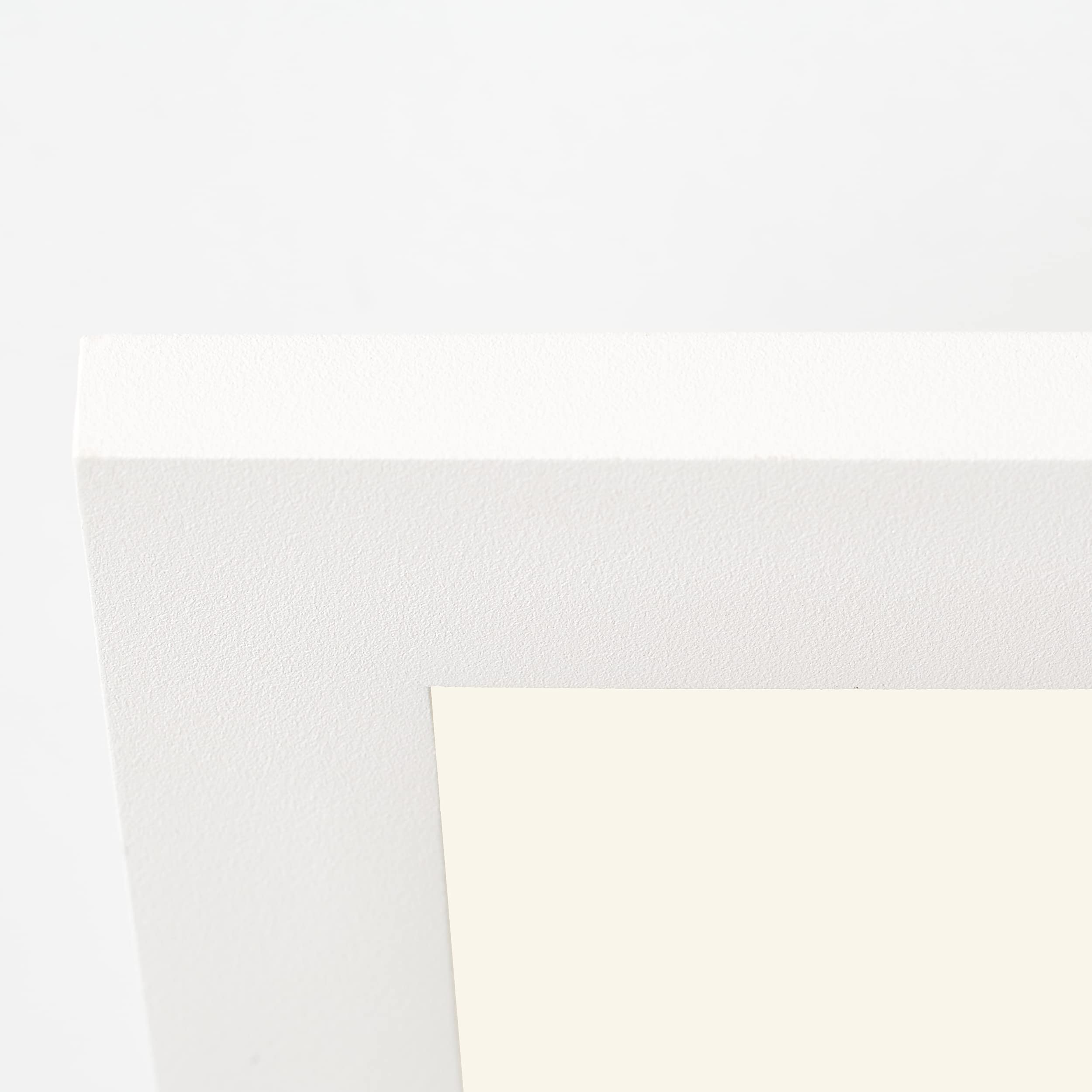 Lightbox Plafoniera a pannello LED plafoniera, luce bianca calda, 40 x 40 cm, 24 Watt, 2400 Lumen, 2700 Kelvin, metallo/plastica, bianco