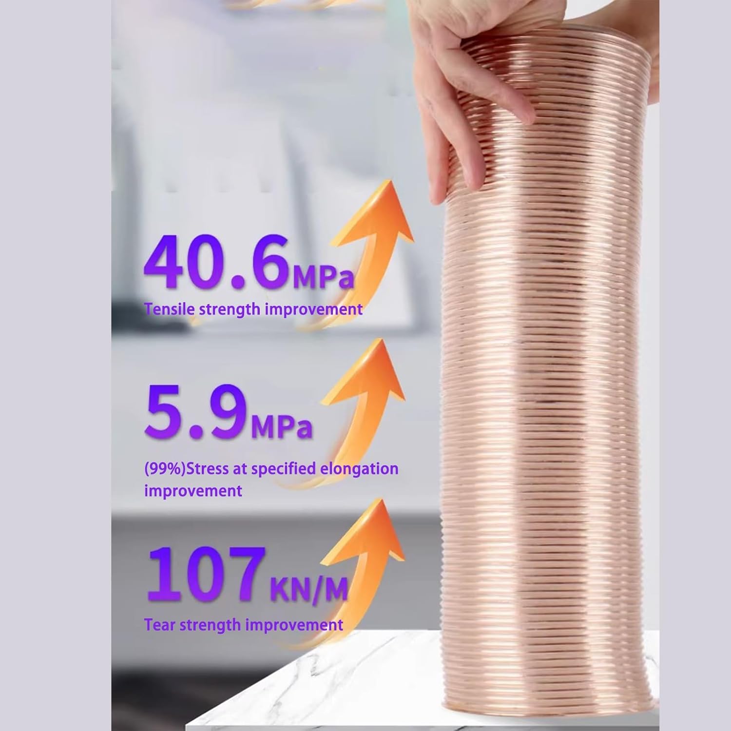 Vacuum Hose,Transparent Steel Wire Hose,High/Low Temperature Resistance,Excellent Stability,Suitable for Food Industry and Engraving Machines(29.5ft/9m)