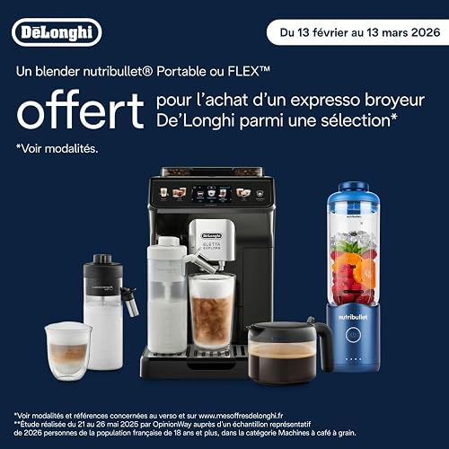 De’Longhi Magnifica Start - Perfetto Machine à Café Automatique avec LatteCrema Mousseur à Lait Automatique, 4 Boissons Enregistrées, Commandes Soft Touch, Noir et Gris (ECAM222.60.BG) - 2