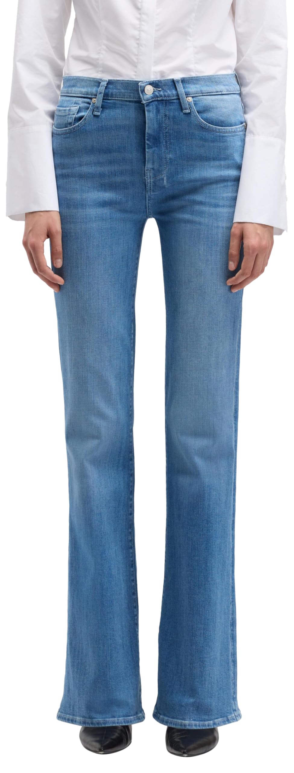7 For All Mankind Women's Dojo Iceflow Jeans, Light Blue, 26 W