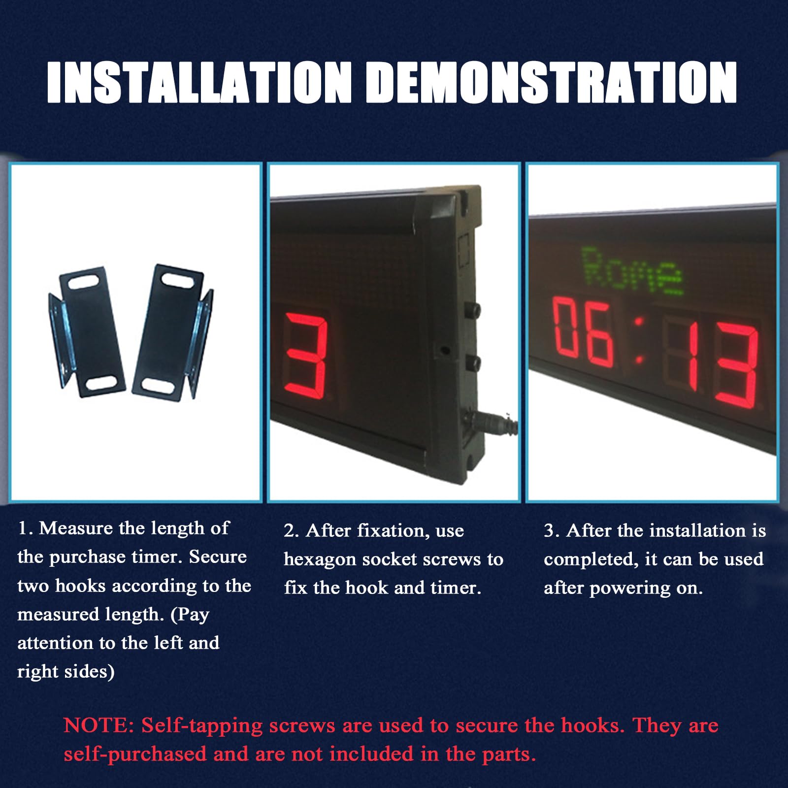 Amazon.co.jp: LED世界時計表示画面、3タイムゾーン壁掛け都市