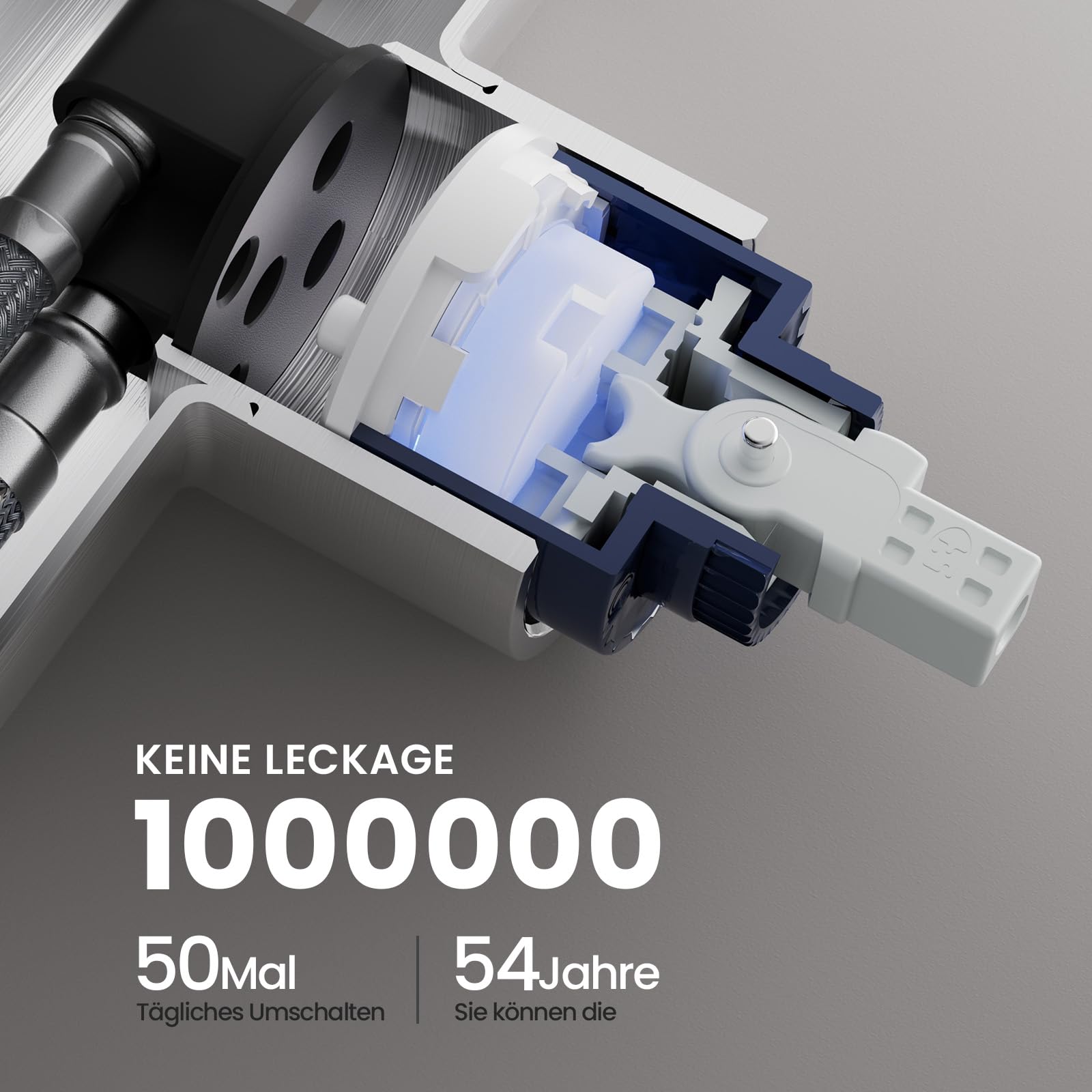 CECIPA Wasserhahn Küche, Hochdruck Küchenarmatur Mit Herunterziehbare Brause, Mischbatterie Küche Zwei Sprühfunktionen, Hoher Bogen Spültischarmatur 360° Drehung, Edelstahl Gebürstet | 360° Drehung, Armatur Küche mit Zwei Wasserstrahlarten, Einhebel,Heiße
