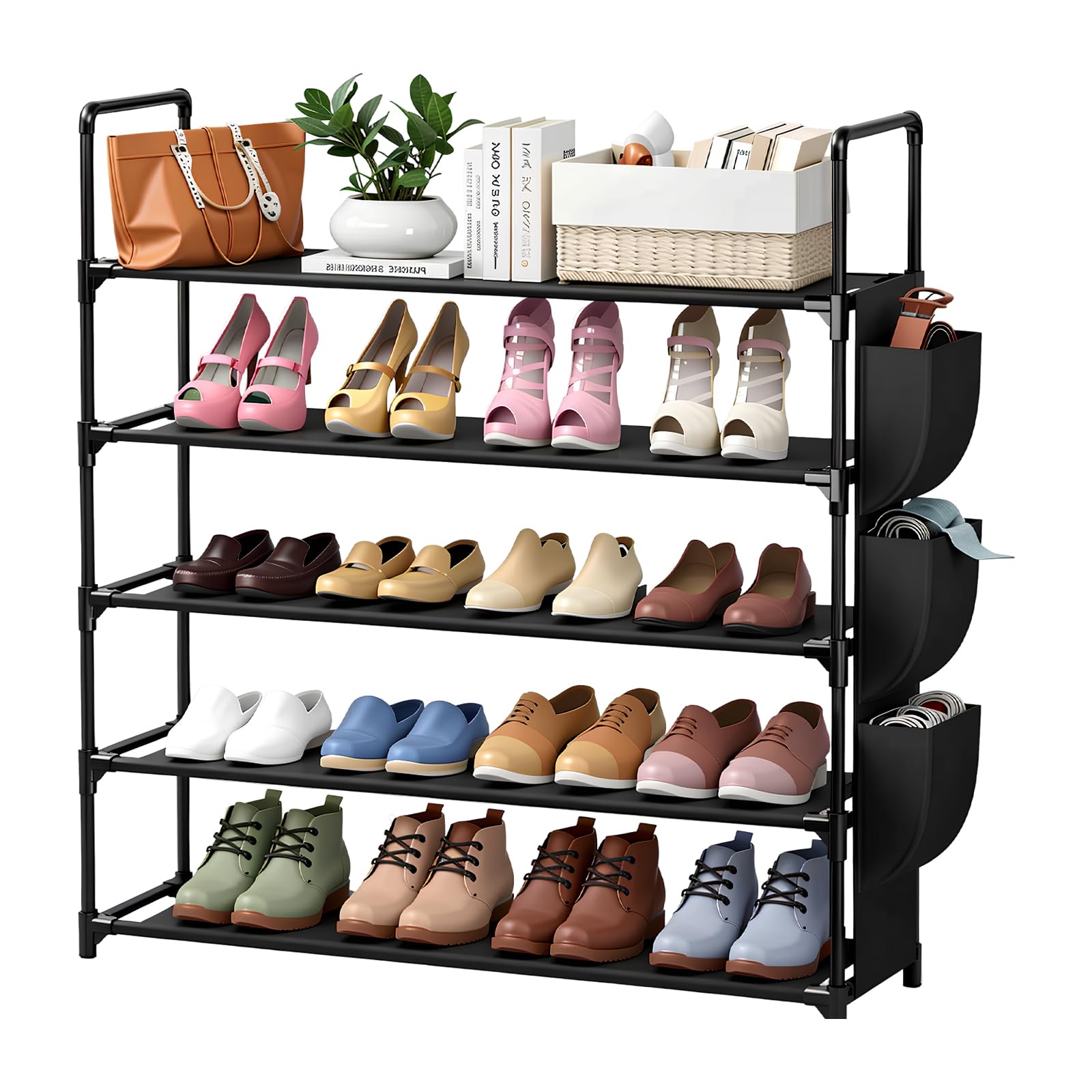 Meuble de rangement chaussure Dokeno amovible pour 25 paires
