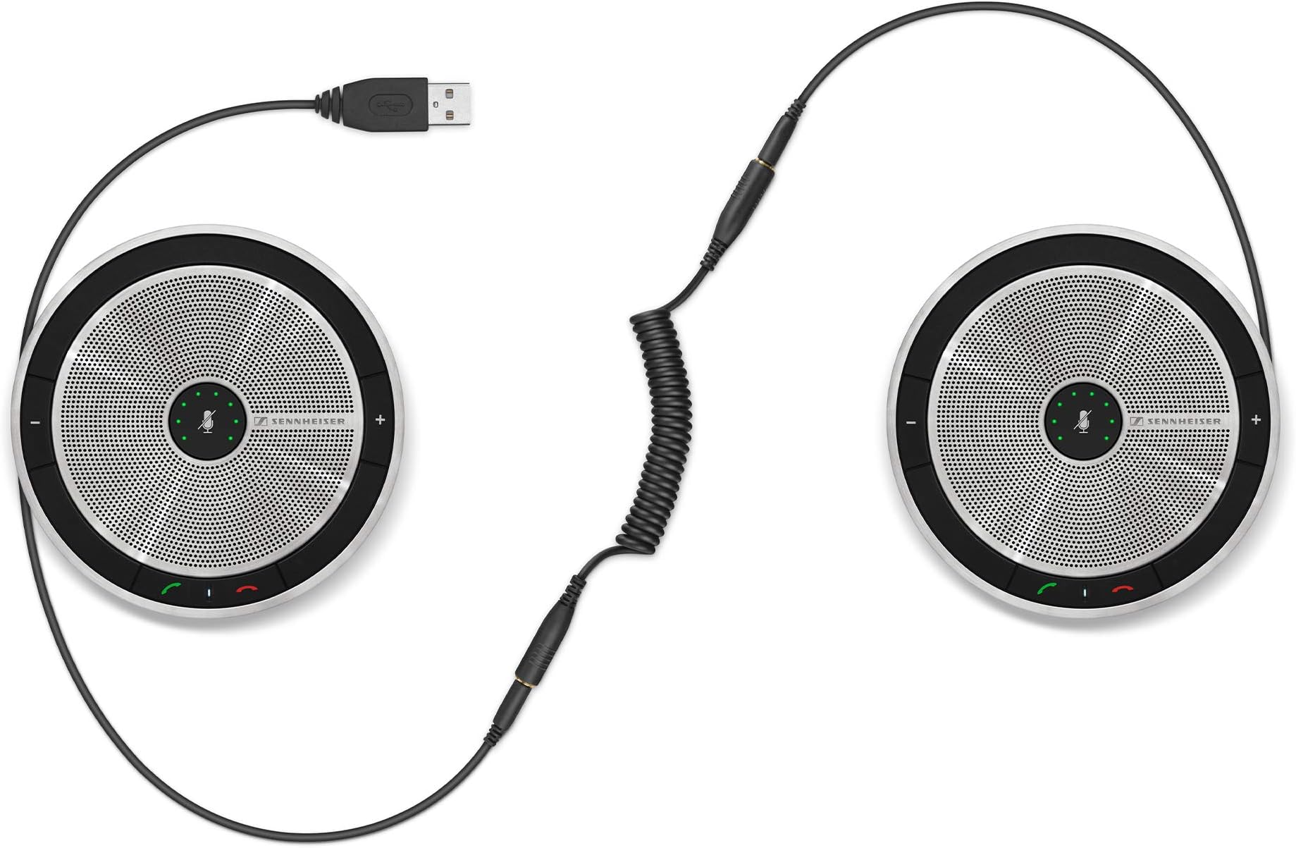 Sennheiser SP 220 MS (507211) - Sound-Enhanced, User-Friendly Mobile Speaker Phone | For Desk/Mobile Phone & Softphone/PC Connection | Skype for Business Certified w/ Major UC Platform Compatibility
