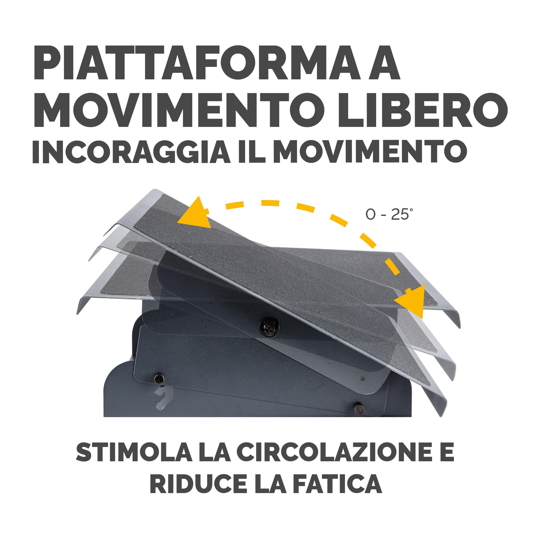 Fellowes Poggiapiedi da Scrivania Heavy Duty Professional Series, Regolabile in Altezza, Poggia Piedi Ergonomico per Casa e Ufficio, Con Piattaforma Basculante, Accreditato FIRA, Colore Nero