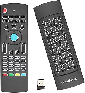 MX3 Pro Air Mouse Remote with Keyboard, 2.4g Remote Controller with Backlit and 6-Axis Gyroscope, Universal TV Retmoe Control for Smart TV, Android TV Box, PC, Projector, Computer, HTPC