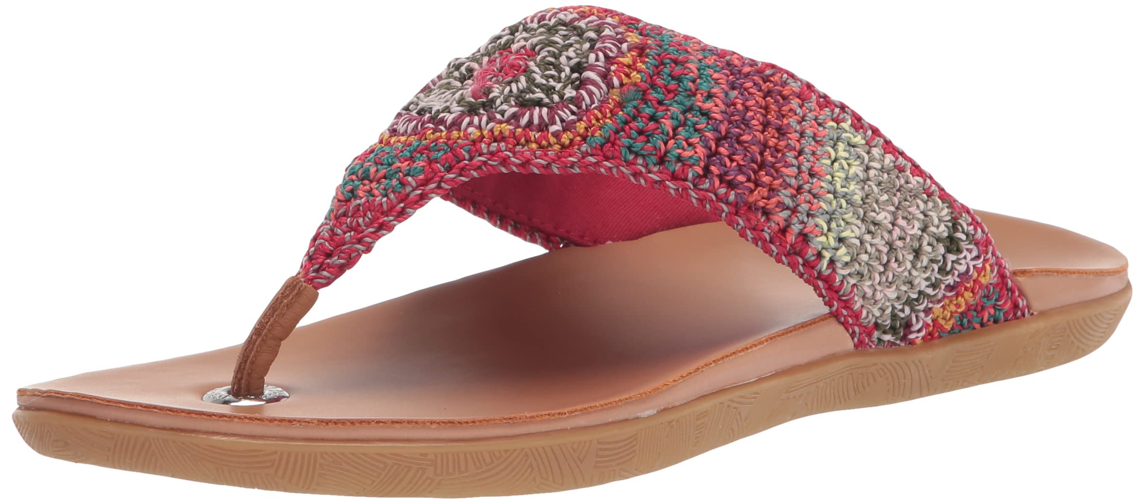 The Sak Shana Thong Sandal in Crochet, Slip On Entry