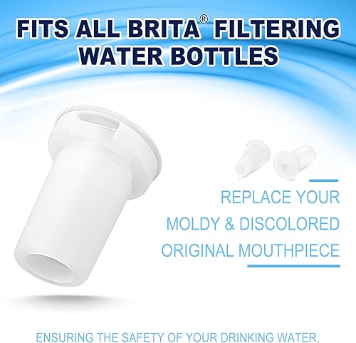 Miniatura 3 de Brita - Repuesto de boquilla para botella de agua, 2 piezas de repuesto de válvula de mordida Brita compatible con botella de agua Brita, piezas de