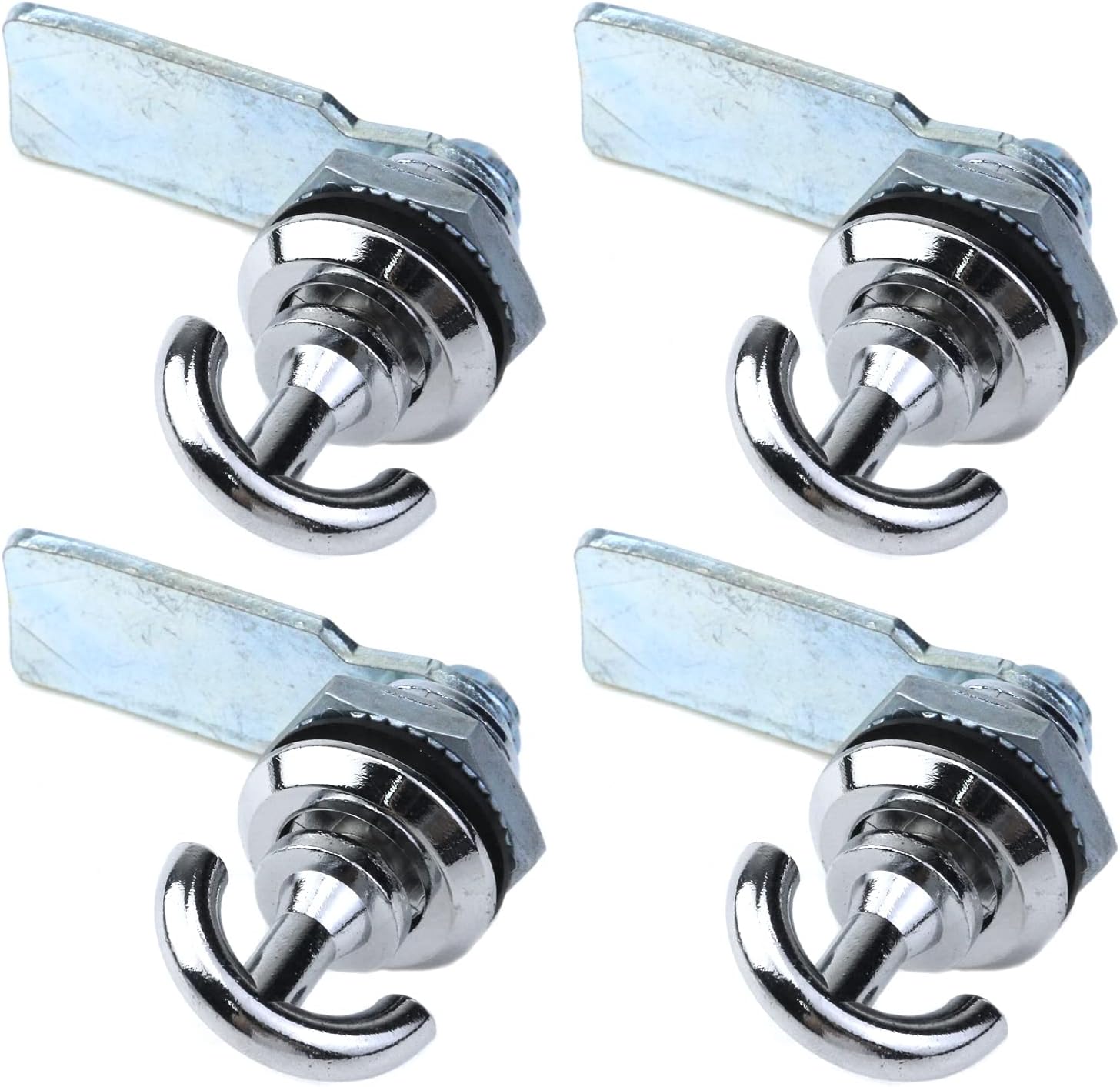 Cabinet Lock，Cam Lock， 4PCS 0.7" Thumb Operated Cam Lock Keyless Cabinet