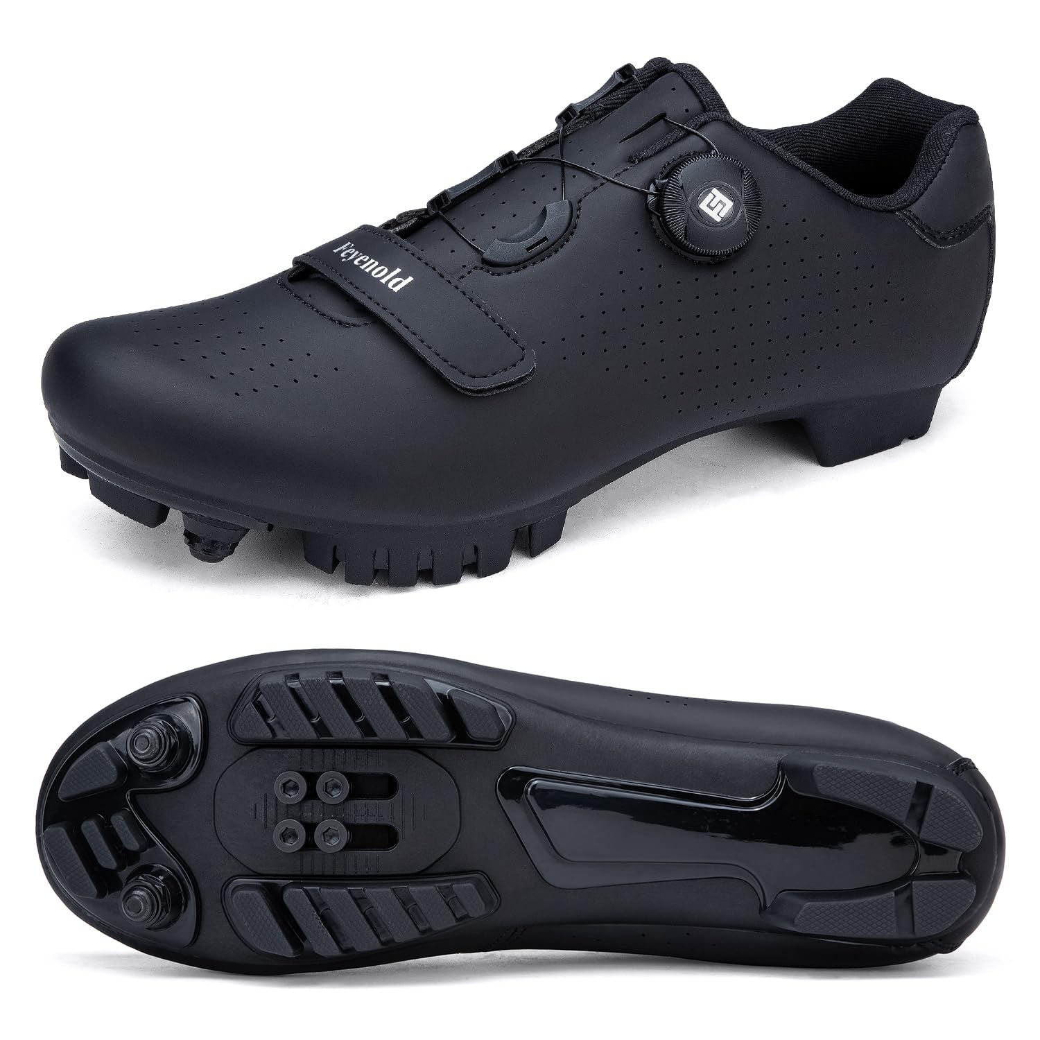 Feyenold Zapatillas de MTB Hombre y Mujer - Zapatillas de Ciclismo/Mountain Bike Compatibles con Calas SPD